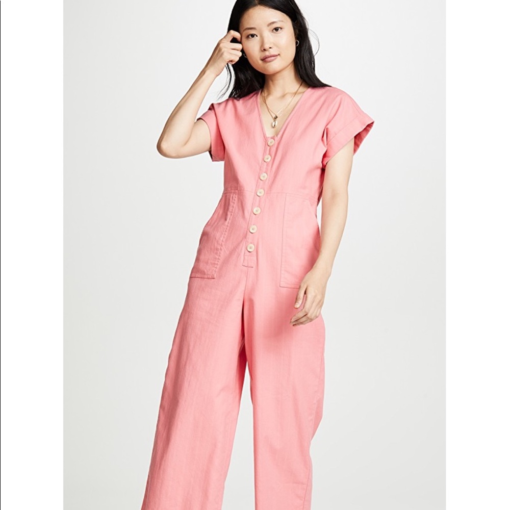 Madewell button front easy jumpsuit size 8